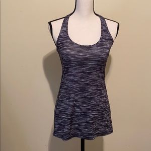 Space Dye Racerback Athletic Tank Top Slim Fit Workout Yoga Gym Activewear S